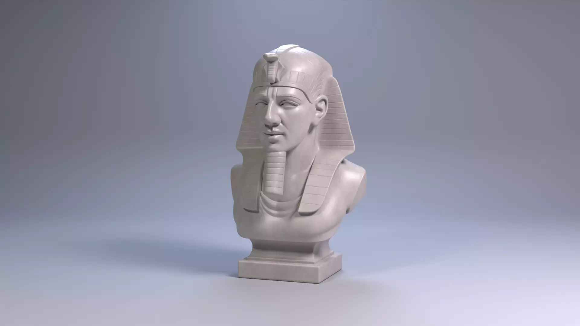Ramses II Bust Sculpture 3D Print Model STL File Printable Bust 3D print model_13