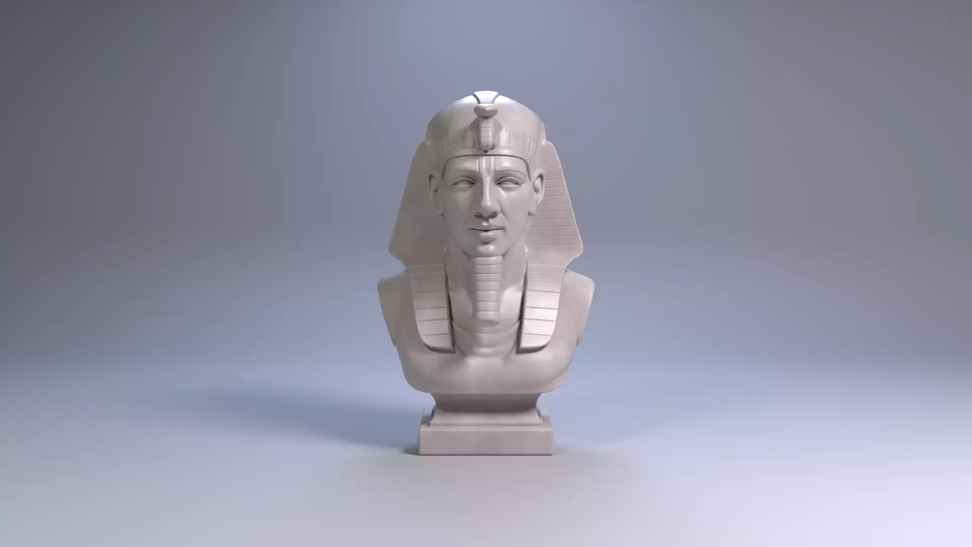 Ramses II Bust Sculpture 3D Print Model STL File Printable Bust 3D print model_2