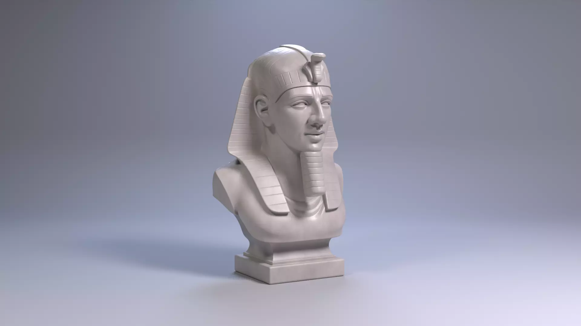 Ramses II Bust Sculpture 3D Print Model STL File Printable Bust 3D print model_22