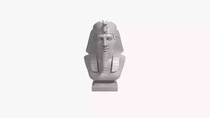 Ramses II Bust Sculpture 3D Print Model STL File Printable Bust