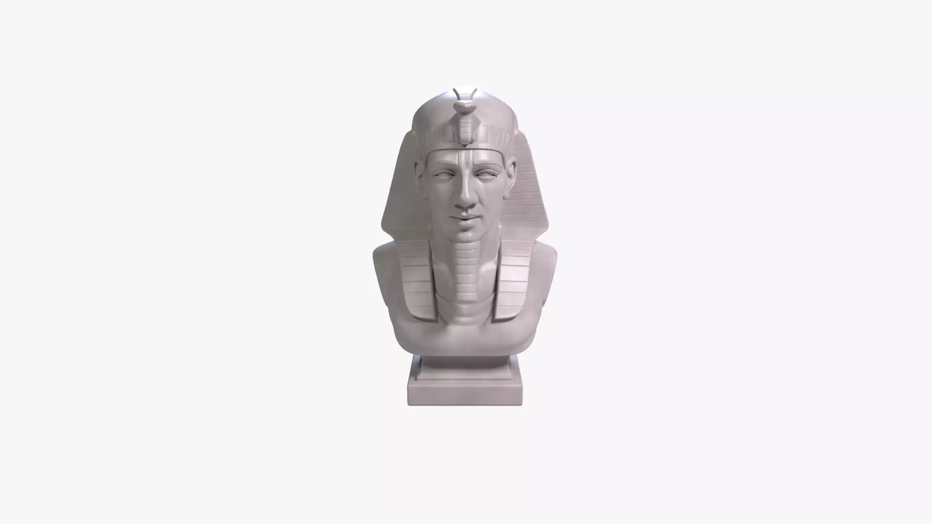Ramses II Bust Sculpture 3D Print Model STL File Printable Bust 3D print model_0