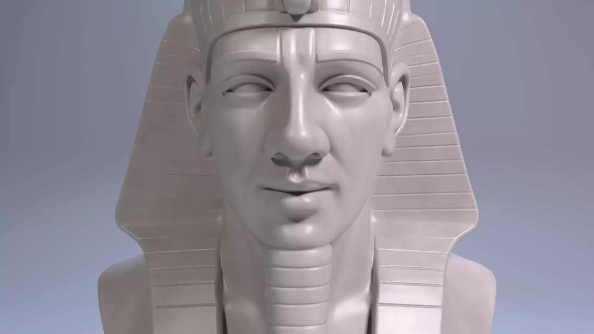 Ramses II Bust Sculpture 3D Print Model STL File Printable Bust 3D print model_9