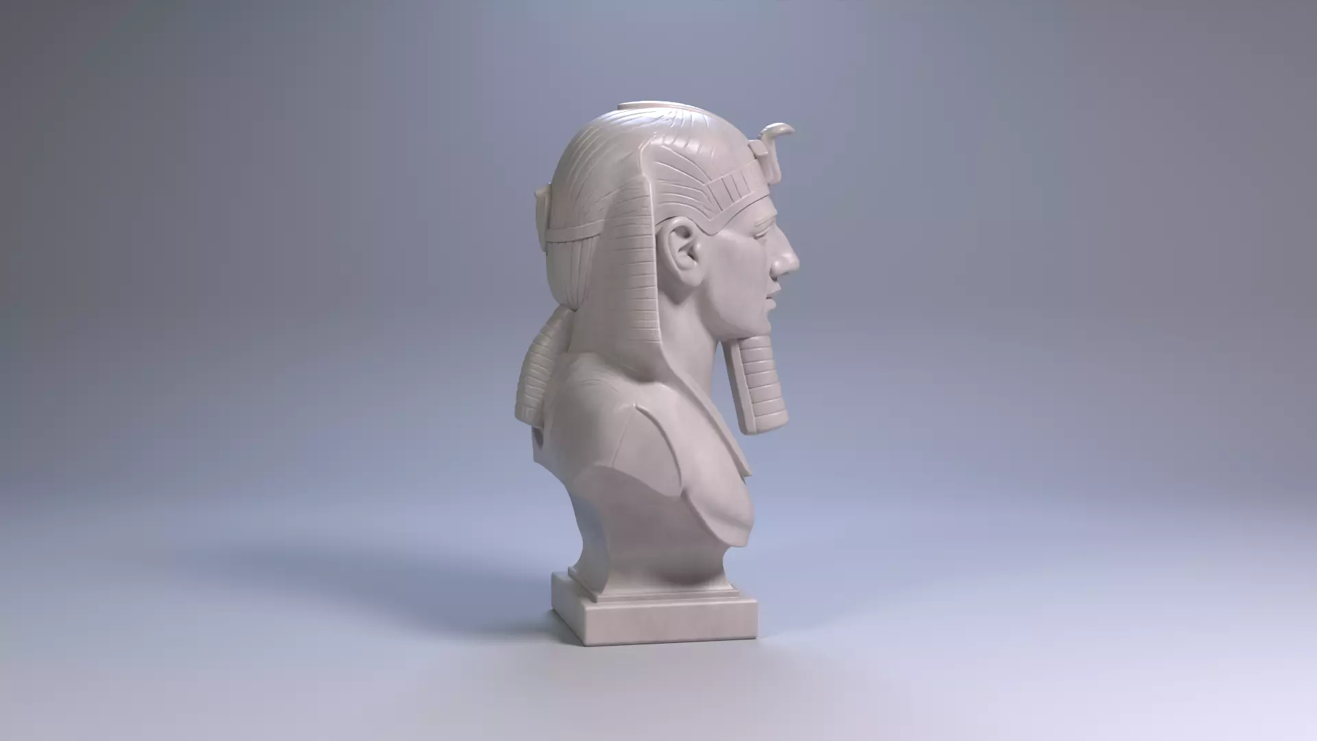 Ramses II Bust Sculpture 3D Print Model STL File Printable Bust 3D print model_20