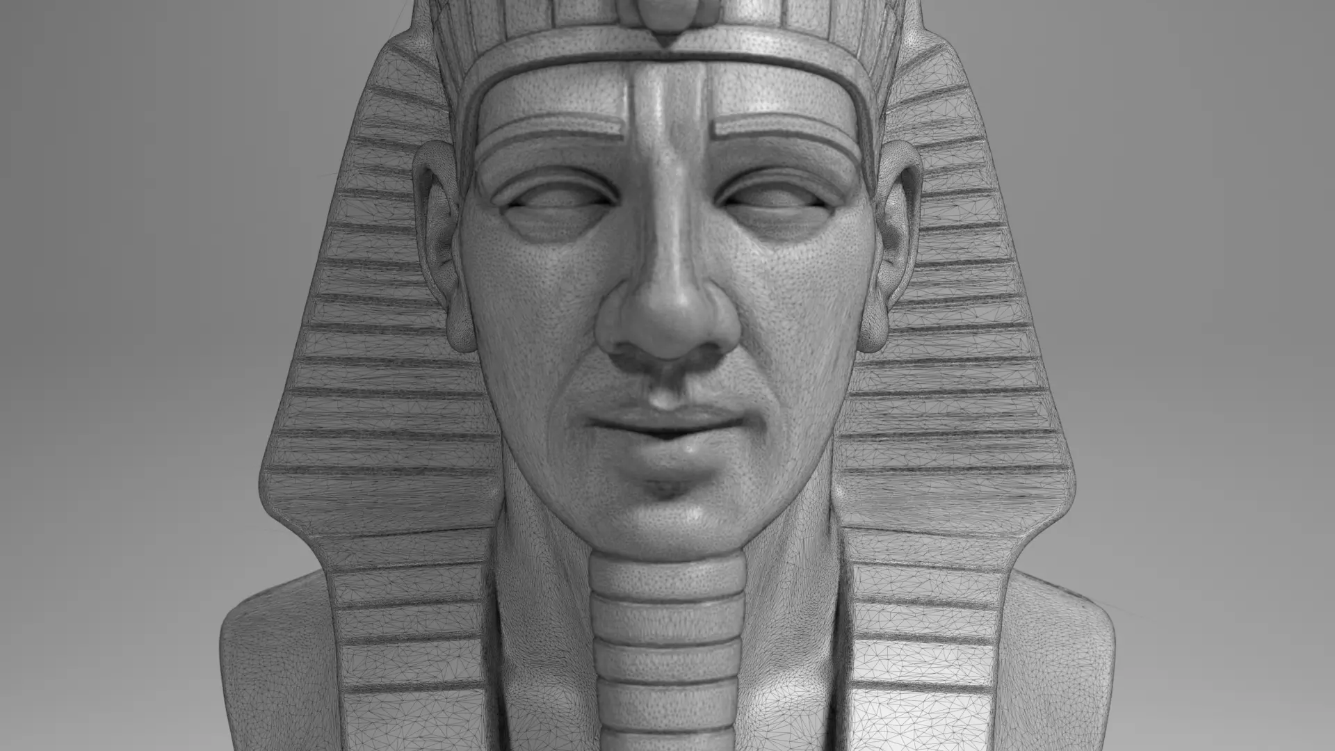 Ramses II Bust Sculpture 3D Print Model STL File Printable Bust 3D print model_12