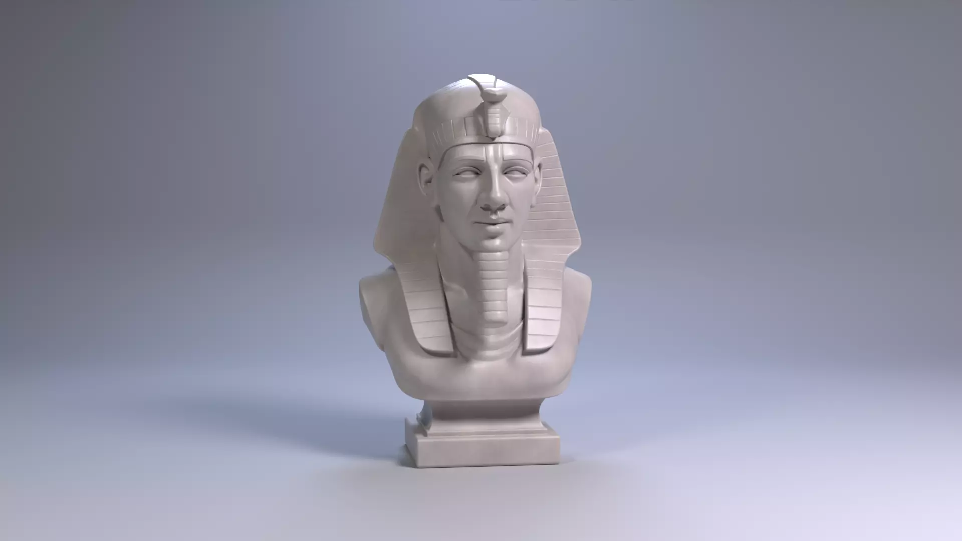 Ramses II Bust Sculpture 3D Print Model STL File Printable Bust 3D print model_23