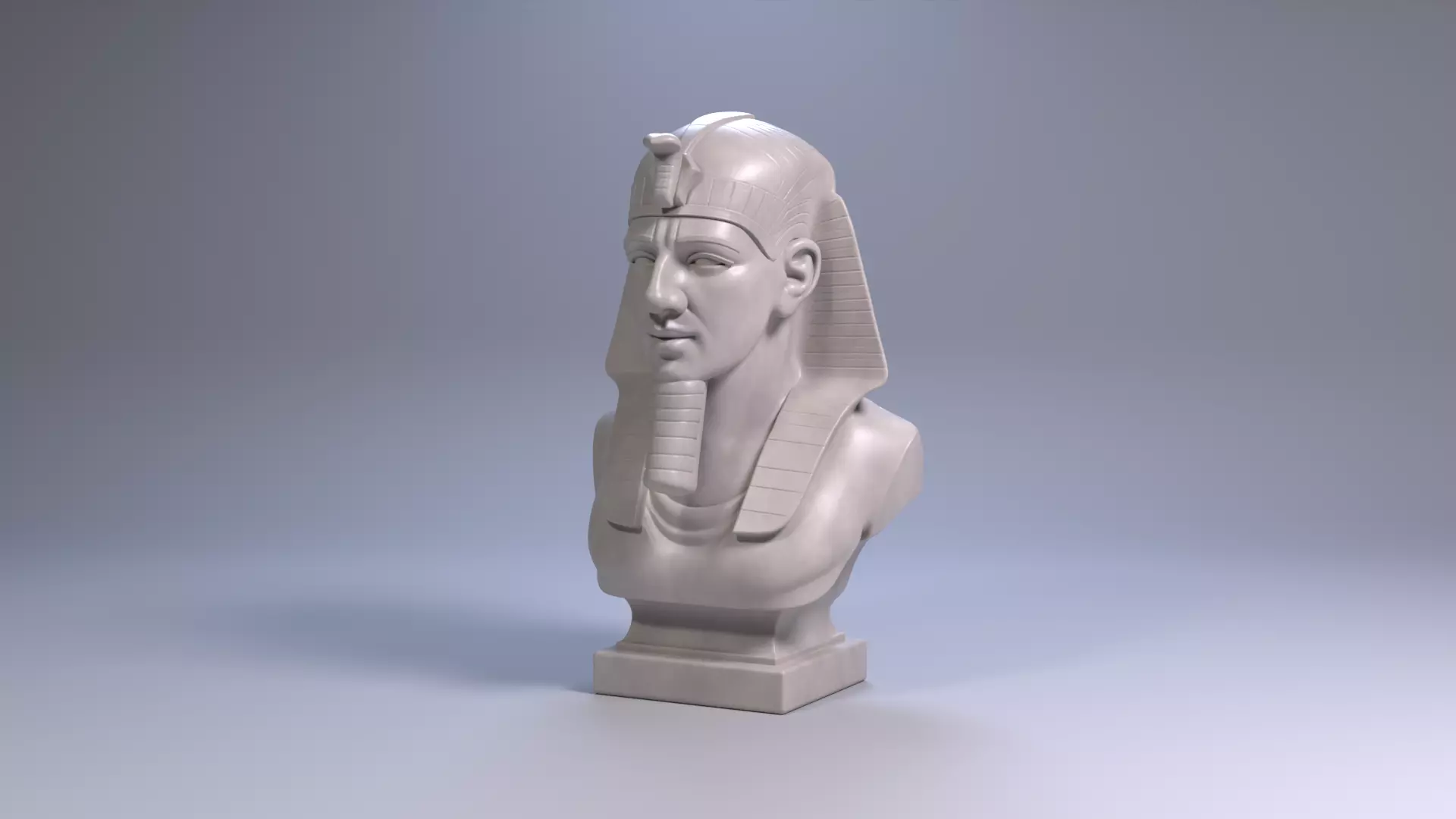 Ramses II Bust Sculpture 3D Print Model STL File Printable Bust 3D print model_14