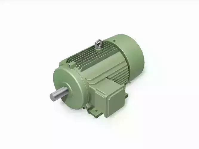 132S B3 Right IEC electric motor - 3D CAD model