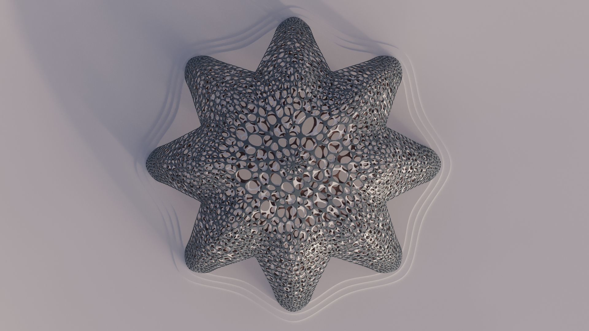 Parametric Celestial Pavilion Dome Low-poly 3D model_6