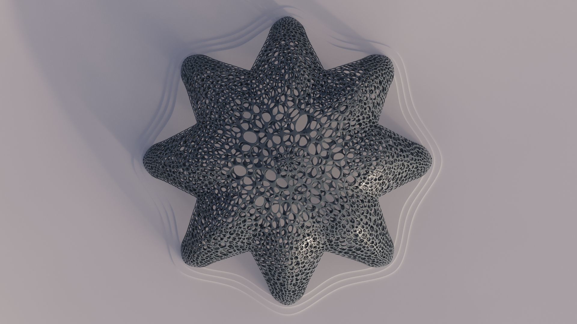 Parametric Celestial Pavilion Dome Low-poly 3D model_5