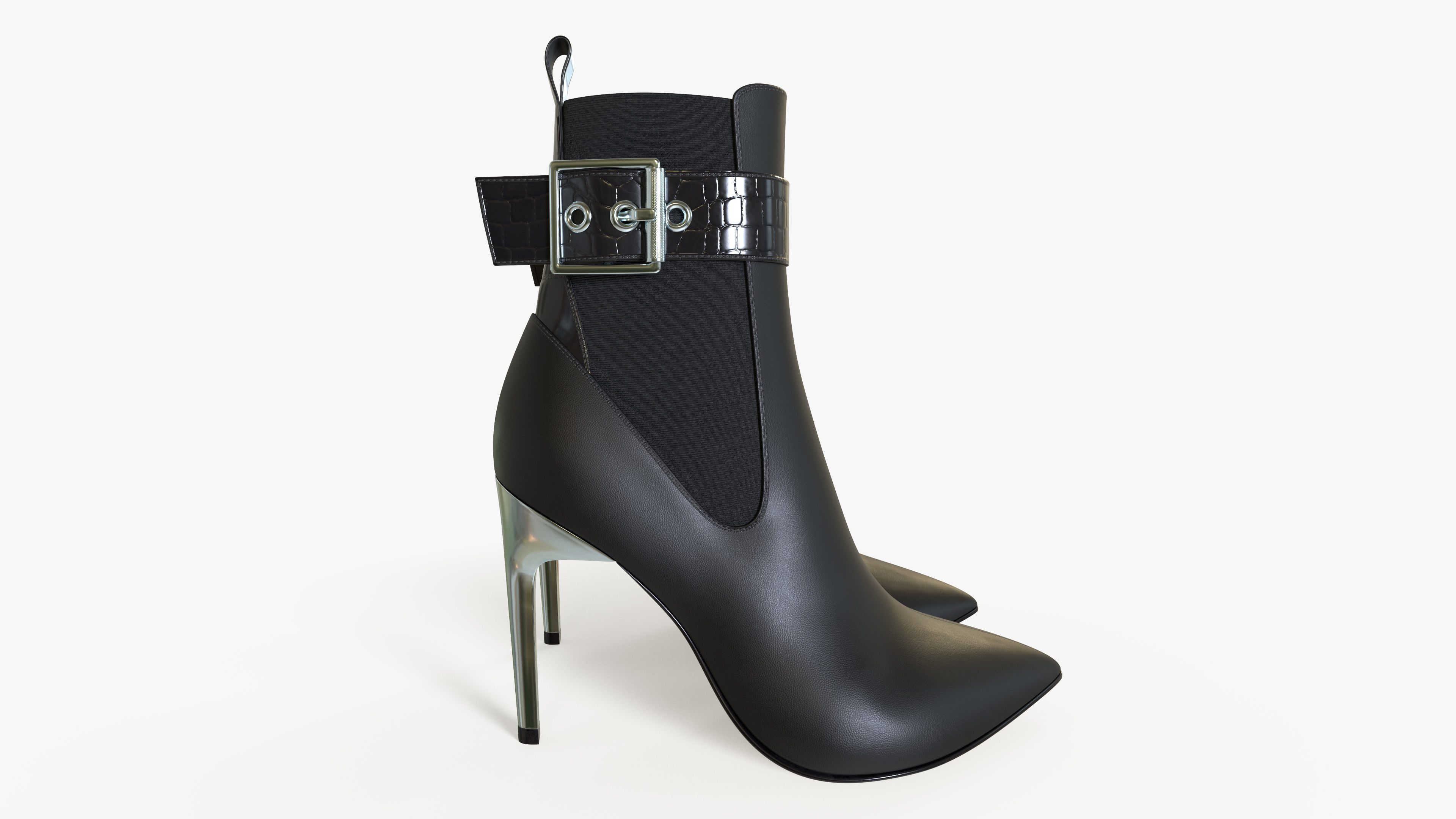Women Shoes Ankle Boots 3D model_8