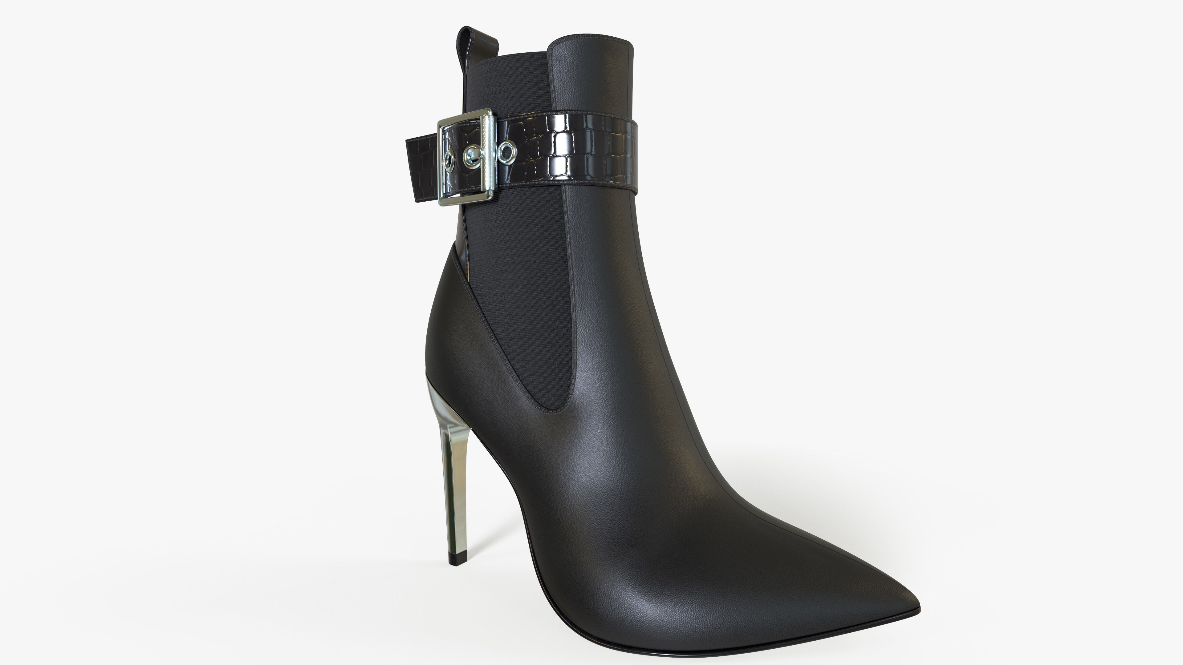 Women Shoes Ankle Boots 3D model_1