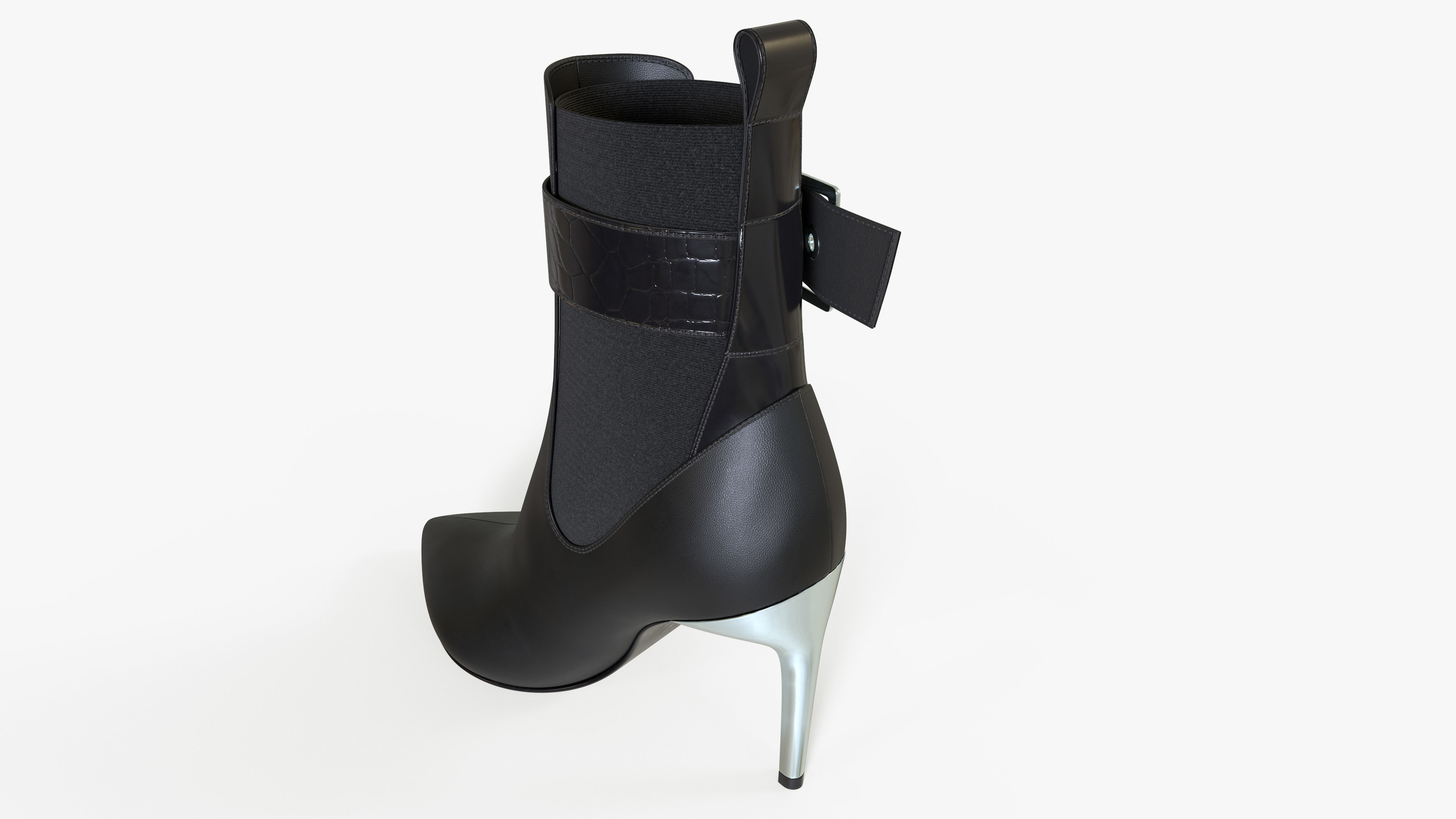 Women Shoes Ankle Boots 3D model_4