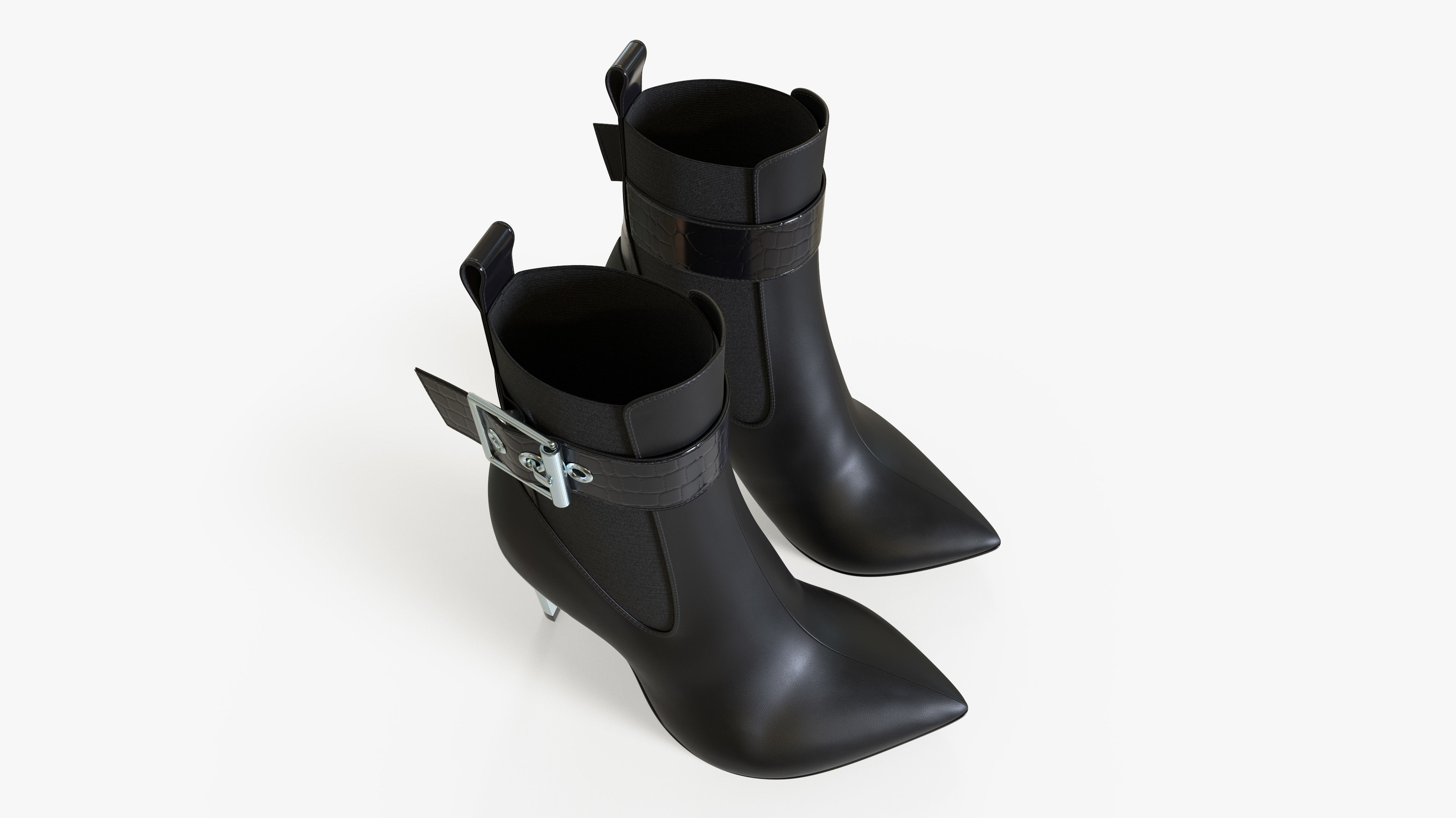 Women Shoes Ankle Boots 3D model_11