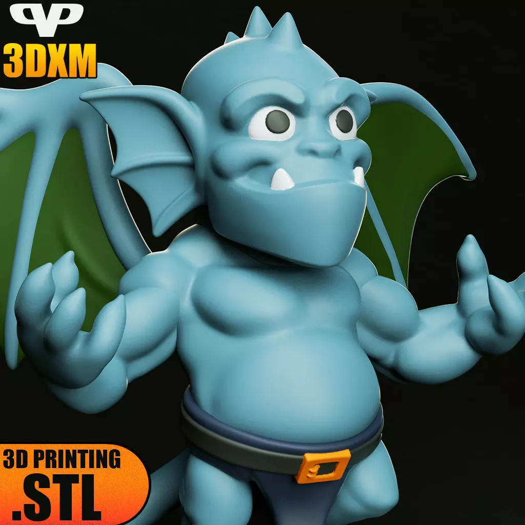 Gargoyles Broadway Chibi STL for 3D Printing 3DXM ChibiSTL 3D print model_0