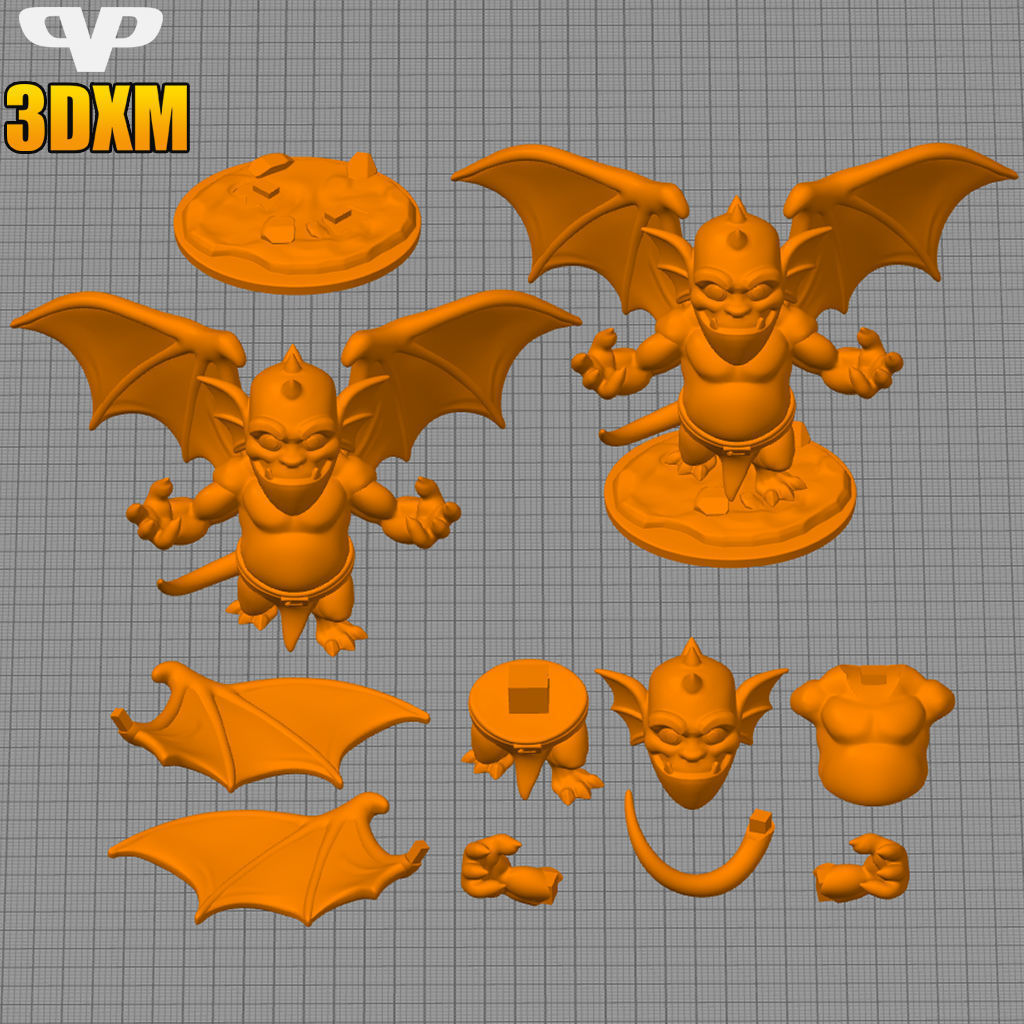 Gargoyles Broadway Chibi STL for 3D Printing 3DXM ChibiSTL 3D print model_2