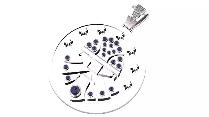 Gold Face Pendant 3D Printable Model