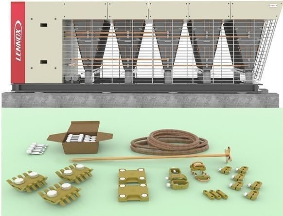 HVAC and Protection Set Lennox Neosys and lightning sete 3D Model Collection