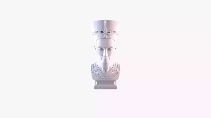 Nefertiti Bust Sculpture 3D Print Model STL File Printable Bust 3D print model