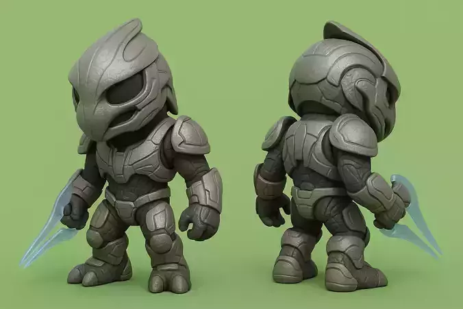 Chibi Arbitro from game Halo 3D print model
