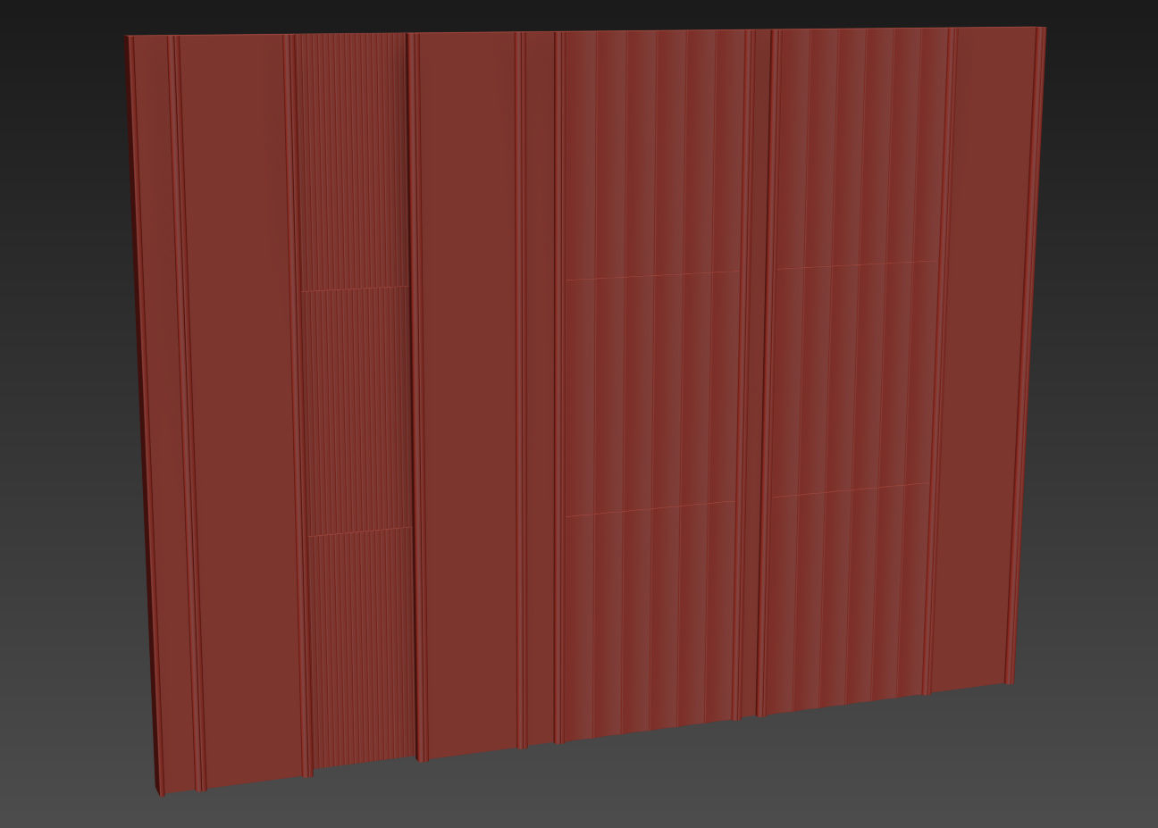 Decorative V62 Wall Panels 3D model_5