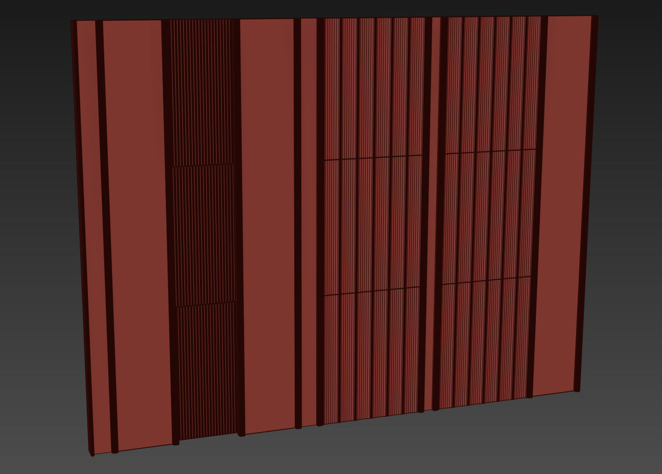 Decorative V62 Wall Panels 3D model_6