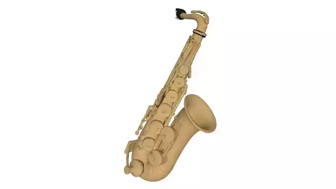 Saxophone Low-poly 3D model
