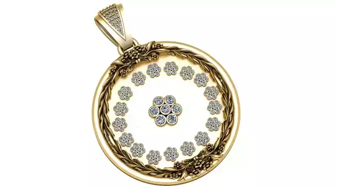 ROUND DIAMOUND PENDANT 