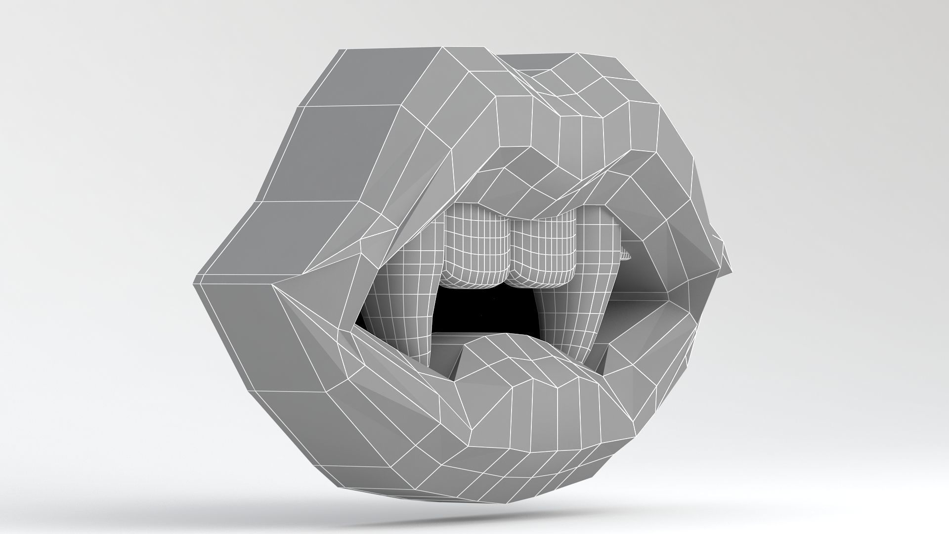 Vampire purple Lips 3D model_9