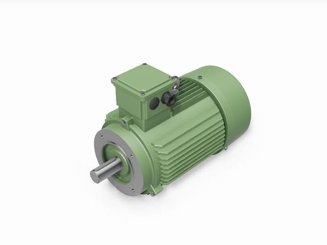 132S B14a IEC electric motor - 3D CAD model 3D model