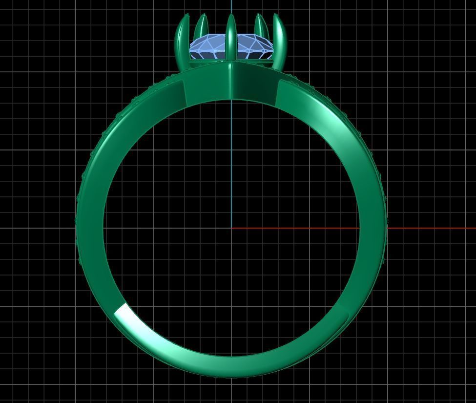 Josephine Amour d Aigrette Solitaire 3D print model_10