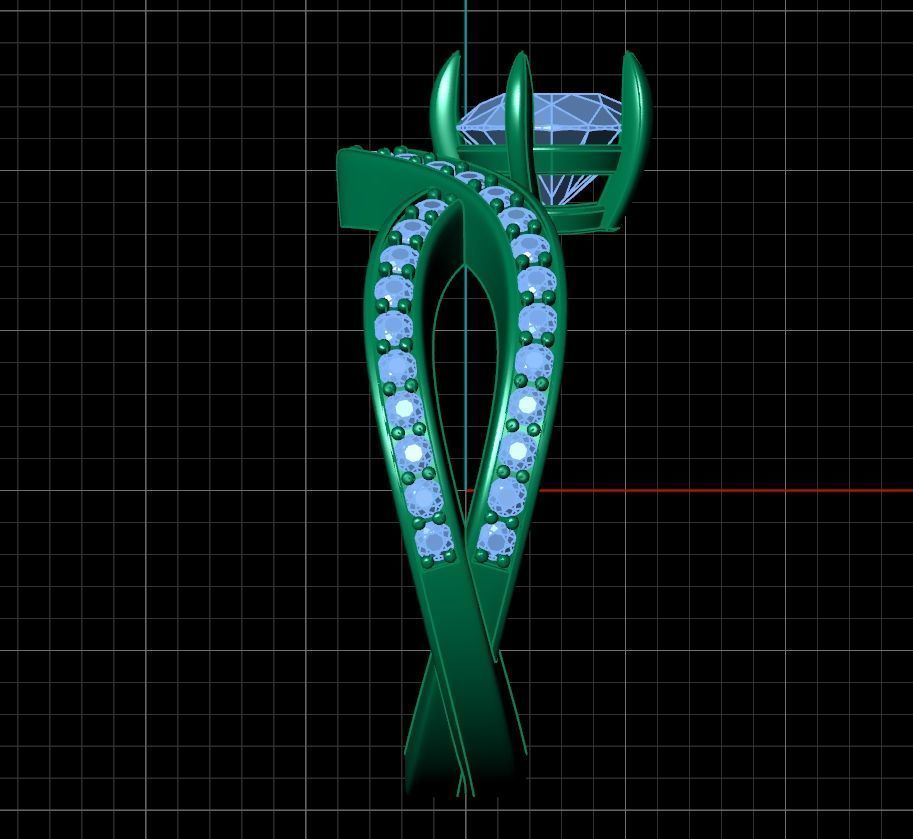 Josephine Amour d Aigrette Solitaire 3D print model_9