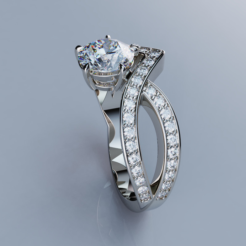 Josephine Amour d Aigrette Solitaire 3D print model_3