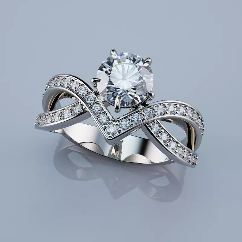 Josephine Amour d Aigrette Solitaire 3D print model_0