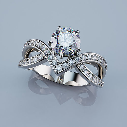 Josephine Amour d Aigrette Solitaire 3D print model
