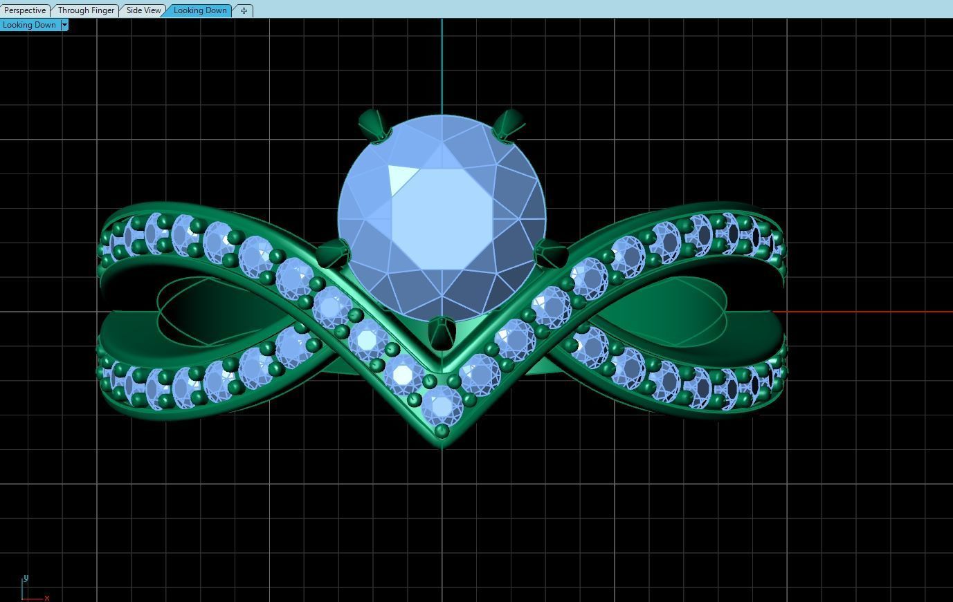 Josephine Amour d Aigrette Solitaire 3D print model_8