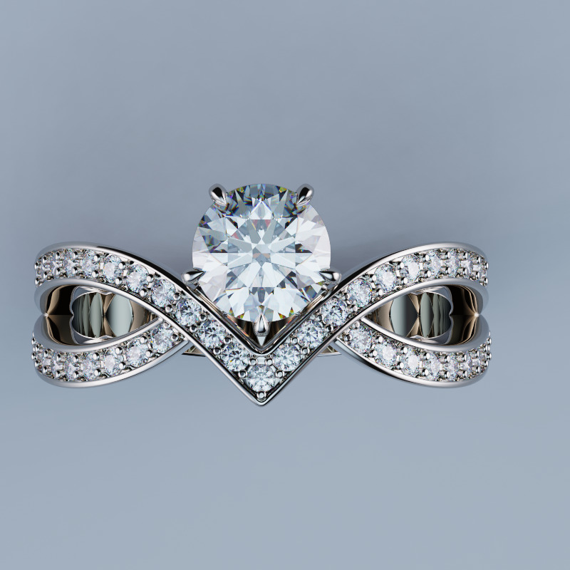 Josephine Amour d Aigrette Solitaire 3D print model_2