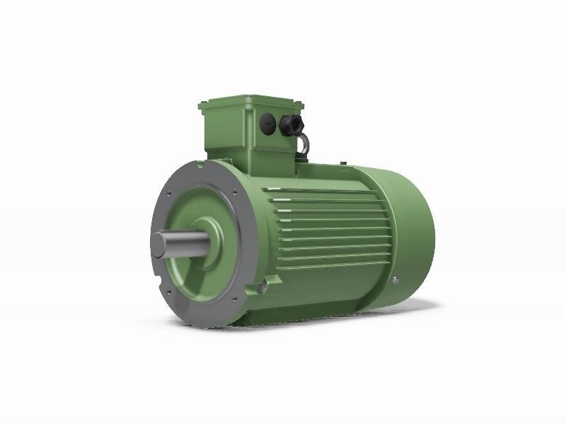 132S B14b IEC electric motor - 3D CAD model 3D model_1