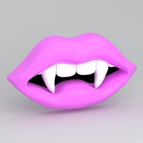Vampire pink Lips 3D model