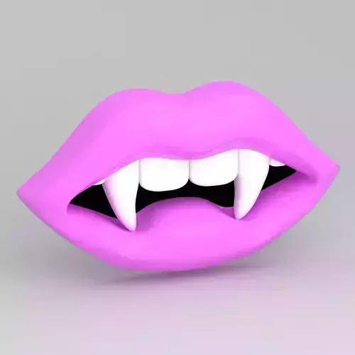Vampire pink Lips 3D model