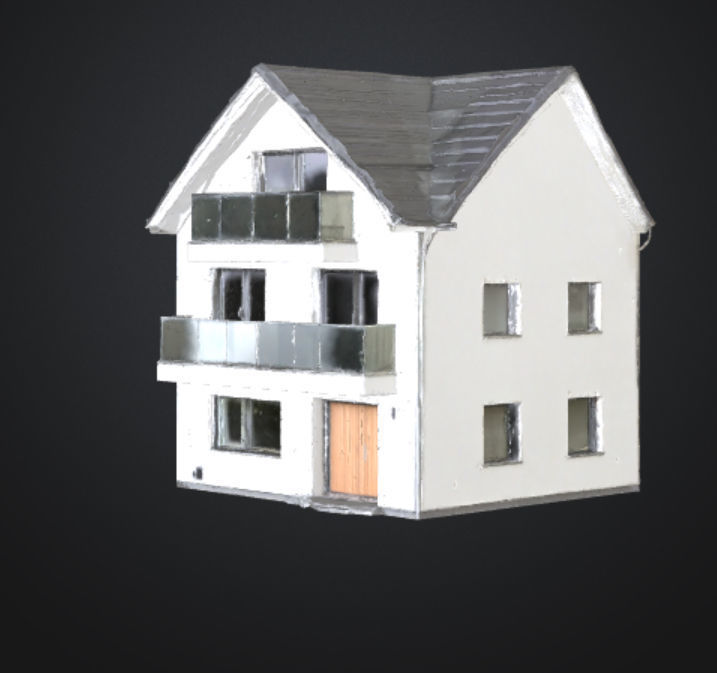 Modern twostory luxury villa FBX OBJ 3mf texture 3D model_7