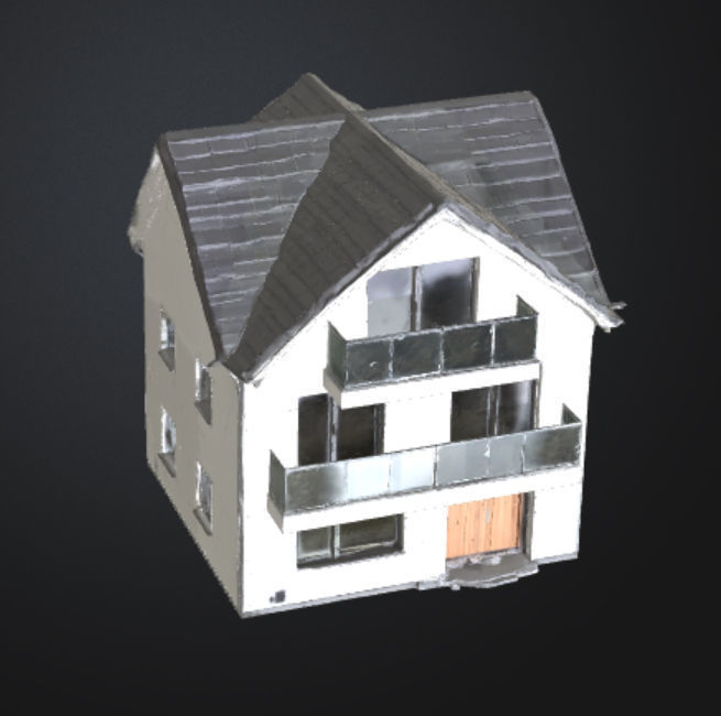 Modern twostory luxury villa FBX OBJ 3mf texture 3D model_11