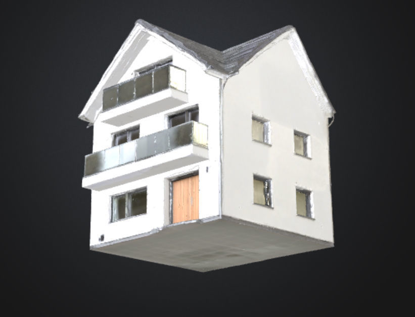 Modern twostory luxury villa FBX OBJ 3mf texture 3D model_3