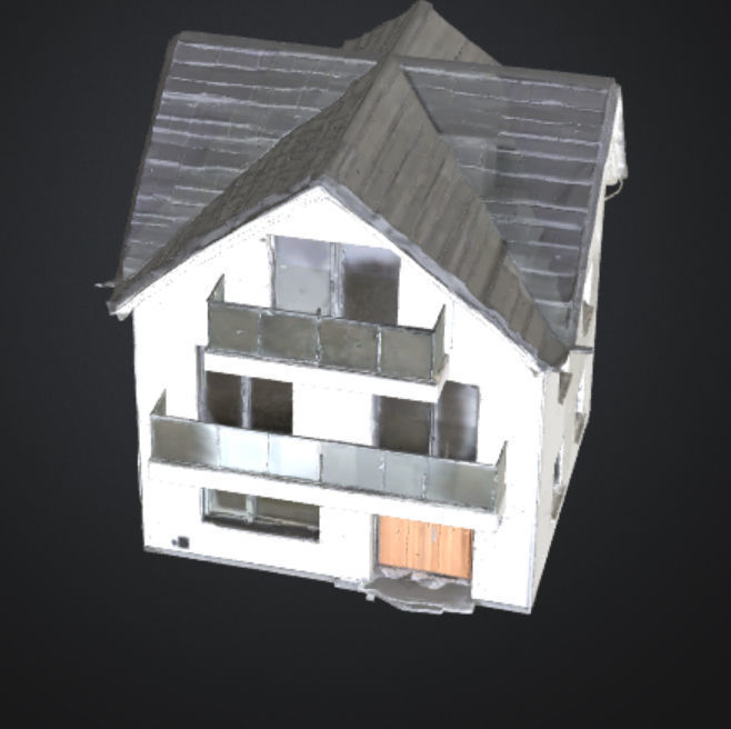 Modern twostory luxury villa FBX OBJ 3mf texture 3D model_2