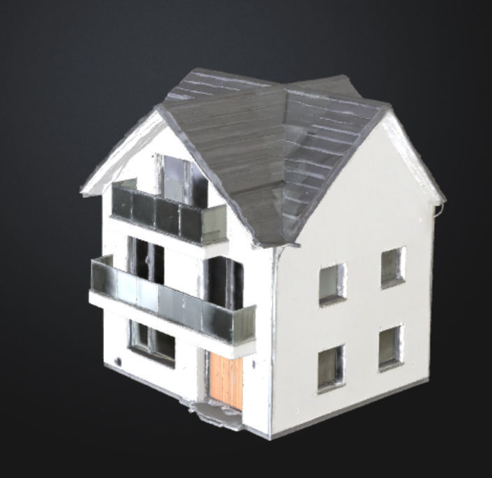 Modern twostory luxury villa FBX OBJ 3mf texture 3D model_10