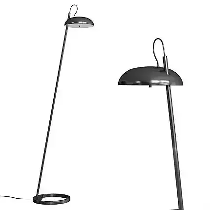 Contemporary Black Metal Floor Lamp  3D model