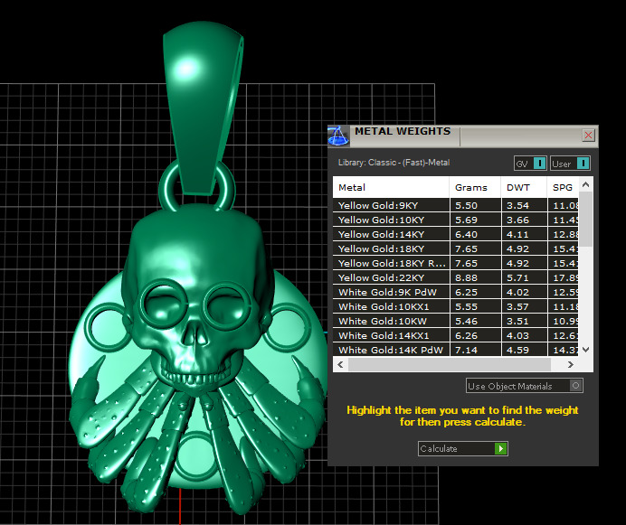 Skull spider pendant 3D printable model  3D print model_7