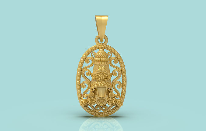 Unique Balaji Pendant - 0116 3D print model