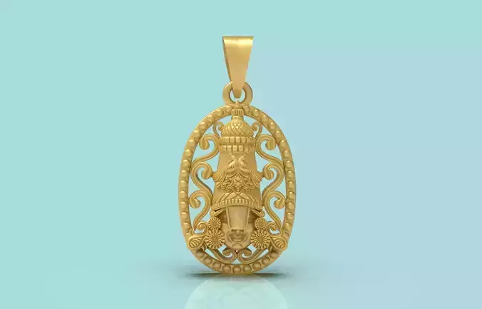 Unique Balaji Pendant - 0116
