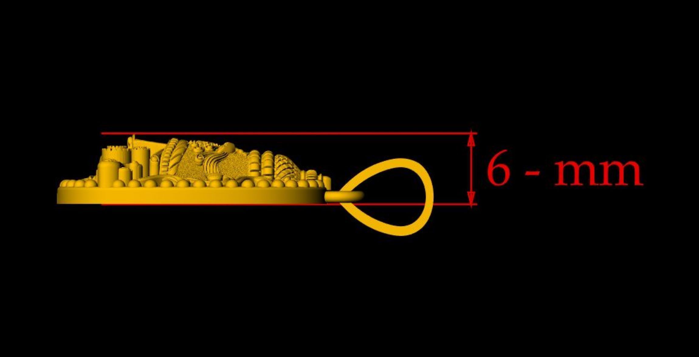 Unique Balaji Pendant - 0116 3D print model_4