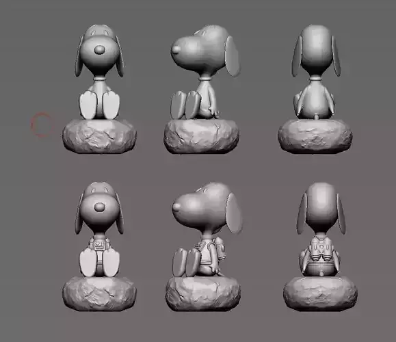Snoopy Peanuts Two Models 3D print model